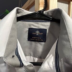 Men's White Casual Button Down Shirt